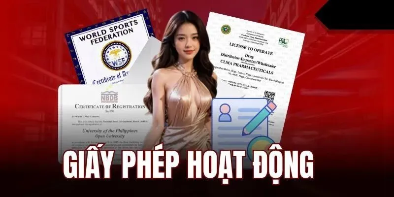Đơn vị đã được cấp phép hoạt động từ nhiều tổ chức uy tín