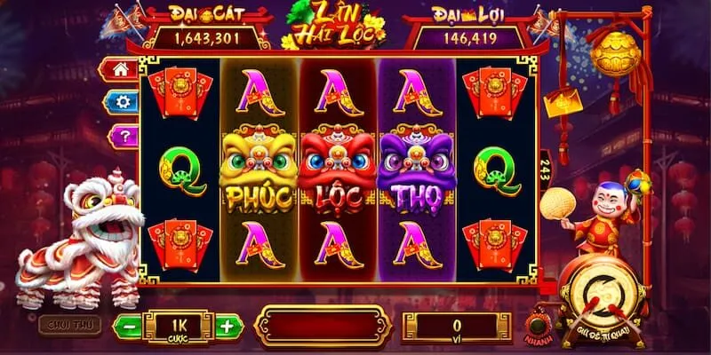 Lân Hái Lộc là tựa game lý tưởng cho hội viên muốn săn vàng
